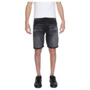 Antony Morato Stiliga svarta bomullsshorts med fickor Black, Herr