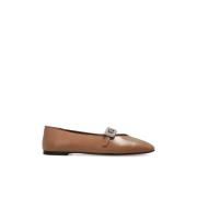 Giuseppe Zanotti Balett Flats Amanda Beige, Dam