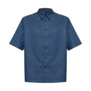 Givenchy Monogram Jacquard Skjorta Blue, Herr