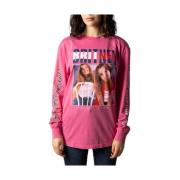 Tommy Jeans Multifärgad Bomull Tops & T-shirt Dam Pullover Multicolor,...