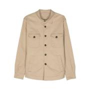 Mazzarelli Casual Shirts Beige, Herr