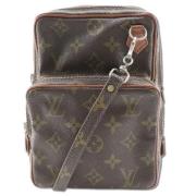 Louis Vuitton Vintage Pre-owned Canvas crossbodyvskor Brown, Dam