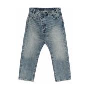 R13 Indigo Blå Klassiska Fem-Fickor Jeans Blue, Dam