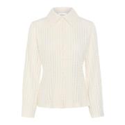 Karen by Simonsen Egret Cardigan Blus Kbtekla Stil Beige, Dam