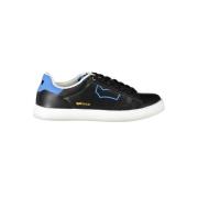 GAS Svart Polyester Sneaker med Kontrastdetaljer Black, Herr