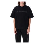 Jil Sander Logo Tonal T-shirt Black, Herr