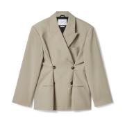 Axel Arigato Kaia Skräddarsydd Blazer Beige, Dam