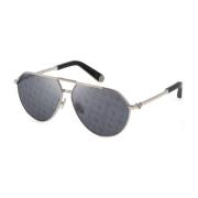 Philipp Plein Herr solglasögon spegelglas 64-12-145 Spp007M Gray, Herr