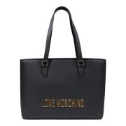 Love Moschino Vår/Sommar Dam Stora Väskor Kollektion Black, Dam