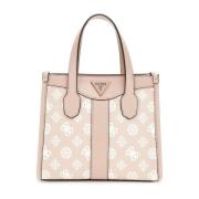 Guess Silvana 2 Compartment Tote Bag Pink, Dam