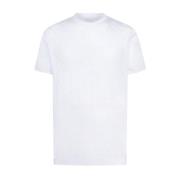 Kiton Mjuk Bomull Crew Neck T-shirt White, Herr