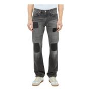 Levi's 505 Patchwork Jeans Black, Herr