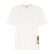 Burberry Avslappnad Bomull T-shirt Beige, Dam