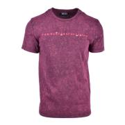 Diesel Bomull T-shirt Red, Herr