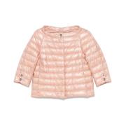 Herno Blush Pink Quilted Outerwear Pink, Dam