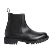 Calvin Klein Svarta Ankelboots för Män Black, Herr