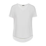 Kiton Silke V-ringad T-shirt White, Dam