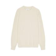 Nn07 Lätt Crewneck Tröja med Stiliga Detaljer Beige, Herr