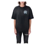 Amiri Svart Grafisk T-shirt Ss25 Black, Herr