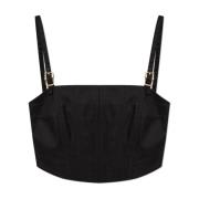 Cult Gaia Top Loren Black, Dam