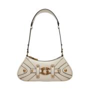 Guess Mini Topzip Axelväska Beige, Dam