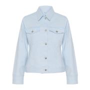 InWear Denim Jacket Aqua Blue Blue, Dam