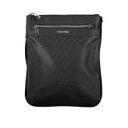 Calvin Klein Svart Polyester Herr Axeltaske Black, Herr