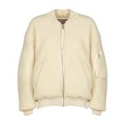 Laneus Bomber Boucle Beige, Dam