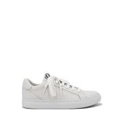 Brunello Cucinelli Mattläder Sneakers med Ikonisk Dekoration White, Da...