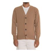 Gran Sasso Stilfull Stickad Cardigan för Kvinnor Brown, Herr