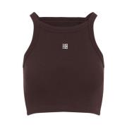 Givenchy Cropped Tank Top Brown, Dam