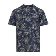 Etro Blå T-shirt Herrmode Multicolor, Herr