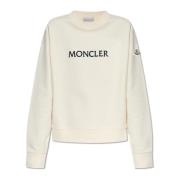 Moncler Sweatshirt med logotyp Beige, Dam