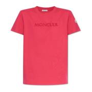 Moncler T-shirt med logotyp Pink, Dam