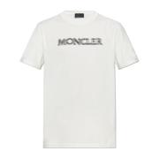 Moncler T-shirt med logotyp Beige, Herr