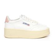 Autry Vita Rosa Lädersneakers Beige, Dam