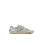 Golden Goose V-Star 2 Sneakers med snörning Gray, Dam