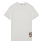 Burberry Kortärmad rund hals T-shirt White, Herr