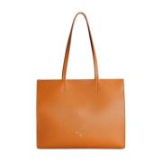 Patrizia Pepe Ny Shopper Väska Brown, Dam