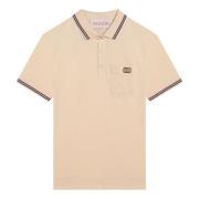 Valentino Garavani Polo Tröja Kort Ärm Beige, Herr