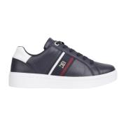 Tommy Hilfiger Blå Webbing Sneakers Blue, Dam