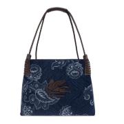 Etro shopper typ väska Blue, Dam