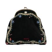 Bode Svart Alpineflower Clutch Black, Herr