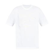 Givenchy T-shirt med broderad logotyp och rund hals White, Herr