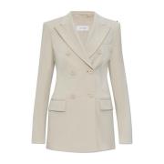 Sportmax Dubbelknäppt kavaj Frizzo Beige, Dam