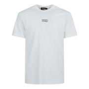 Dsquared2 Vit T-shirt med Logostämpel White, Herr