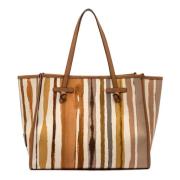 Gianni Chiarini Naturlig Marcella Läderhandväska Beige, Dam