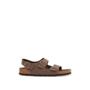 Birkenstock Eleganta sandaler med kork sula och justerbara remmar Brow...