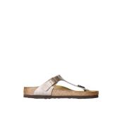 Birkenstock Anatomisk Flip-Flop Sandal med Spänne Brown, Dam