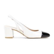 Stuart Weitzman Nude Blockklack Slingback Sandaler Beige, Dam